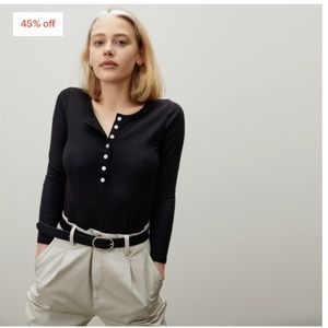 Everlane The Stretch-Rib Henley
